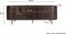 Livingfurn - TV Meubel Noor Walnut 170cm - Mangohout / Gecoat Staal
