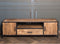 Livingfurn - TV Meubel Sturdy 160 cm - Mangohout / Gecoat Staal