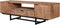 Livingfurn - TV Meubel Valdez 150 cm - Mangohout / Gecoat Staal