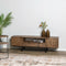 Livingfurn - TV Meubel Valdez 150 cm - Mangohout / Gecoat Staal