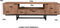 Livingfurn - TV Meubel Valdez 150 cm - Mangohout / Gecoat Staal