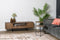 Livingfurn - TV Meubel Valdez 150 cm - Mangohout / Gecoat Staal