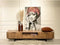 Livingfurn - TV Meubel Valdez 220 cm - Mangohout / Gecoat Staal