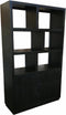 Livingfurn - Vitrinekast Jaxx Black 120cm - Mangohout