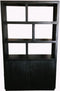 Livingfurn - Vitrinekast Jaxx Black 120cm - Mangohout