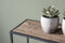 Livingfurn - Wandtafel Dakota 120 cm - Riverwood / Gecoat Staal