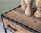 Livingfurn - Wandtafel Dakota Dr 120 cm - Riverwood / Gecoat Staal