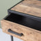 Livingfurn - Wandtafel Dakota Dr 120 cm - Riverwood / Gecoat Staal
