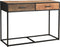 Livingfurn - Wandtafel Dakota Dr 120 cm - Riverwood / Gecoat Staal