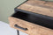 Livingfurn - Wandtafel Dakota Dr 120 cm - Riverwood / Gecoat Staal