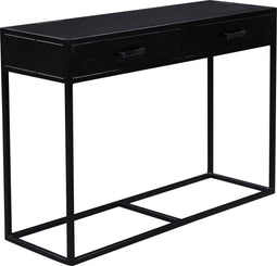 Livingfurn - Wandtafel Kala - 120x80x35 cm - Mangohout / Gecoat Staal