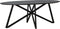 Livingfurn - Zwart Eetkamertafel Oslo - Web - Acasia Hout - 200 cm