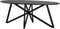 Livingfurn - Zwart Eetkamertafel Oslo - Web - Acasia Hout - 200 cm