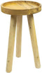 Liviza Bijzettafel driepoot Tres - Mangohout - Rond Hout - 50 cm , 30 cm , 30 cm