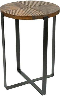 Liviza Bijzettafel hout Corta - Mangohout - Rond Hout - 55 cm , 40 cm , 40 cm