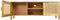 Liviza Dressoir Mona - Mangohout - Rechthoek Bruin - 50 cm , 35 cm , 140 cm