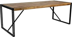 Liviza Eettafel Vedella 220 x 90 cm - Mangohout - Rechthoek Hout - 75 cm , 220 cm , 90 cm