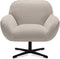 Liviza Fauteuil Donato - Draaibaar Oat - Stof - Rechthoek Wit - 74 cm , 75 cm , 79 cm