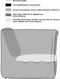 Liviza Fauteuil met armleuning Nuvio - Stof - Rechthoek Grijs - 69 cm , 97 cm , 92 cm