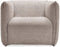 Liviza Fauteuil met armleuning Nuvio - Stof - Rechthoek Grijs - 69 cm , 97 cm , 92 cm