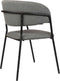 Liviza Linnen stoel Beni - antraciet - Linnen - Rond Antraciet - 77 cm , 53 cm , 55 cm