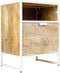 Liviza Nachtkastje Andel - Mangohout - Rechthoek Wit - 53 cm , 32 cm , 40 cm