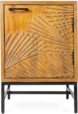 Liviza Nachtkastje Mistral - rechts - Mangohout - Rechthoek Bruin - 55 cm , 38 cm , 38 cm