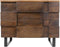 Liviza Nachtkastje Mondria - Mangohout - Rechthoek Bruin - 48 cm , 40 cm , 60 cm