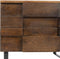 Liviza Nachtkastje Mondria - Mangohout - Rechthoek Bruin - 48 cm , 40 cm , 60 cm