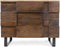 Liviza Nachtkastje Mondria - Mangohout - Rechthoek Bruin - 48 cm , 40 cm , 60 cm