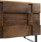 Liviza Nachtkastje Mondria - Mangohout - Rechthoek Bruin - 48 cm , 40 cm , 60 cm
