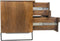 Liviza Nachtkastje Mondria - Mangohout - Rechthoek Bruin - 48 cm , 40 cm , 60 cm