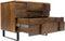 Liviza Nachtkastje Mondria - Mangohout - Rechthoek Bruin - 48 cm , 40 cm , 60 cm