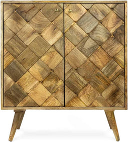 Liviza Opbergkast Savion - Mangohout - Rechthoek Bruin - 90 cm , 80 cm , 40 cm