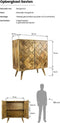 Liviza Opbergkast Savion - Mangohout - Rechthoek Bruin - 90 cm , 80 cm , 40 cm