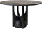 Liviza Ronde eettafel Pelo - Mangohout - Rond Zwart - 75 cm , 120 cm , 120 cm