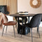 Liviza Ronde eettafel Pelo - Mangohout - Rond Zwart - 75 cm , 120 cm , 120 cm