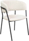 Liviza Stoel Beni linnen beige - Linnen - Rond Beige - 78 cm , 55.5 cm , 54 cm