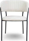 Liviza Stoel Beni linnen beige - Linnen - Rond Beige - 78 cm , 55.5 cm , 54 cm