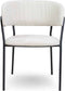 Liviza Stoel Beni linnen beige - Linnen - Rond Beige - 78 cm , 55.5 cm , 54 cm