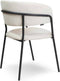 Liviza Stoel Beni linnen beige - Linnen - Rond Beige - 78 cm , 55.5 cm , 54 cm