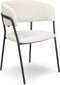 Liviza Stoel Beni linnen beige - Linnen - Rond Beige - 78 cm , 55.5 cm , 54 cm
