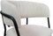 Liviza Stoel Beni linnen beige - Linnen - Rond Beige - 78 cm , 55.5 cm , 54 cm
