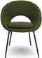 Liviza Stoel Mazo Olijfgroen - Polyester - Rond Groen - 81 cm , 62 cm , 58 cm