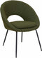 Liviza Stoel Mazo Olijfgroen - Polyester - Rond Groen - 81 cm , 62 cm , 58 cm