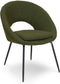Liviza Stoel Mazo Olijfgroen - Polyester - Rond Groen - 81 cm , 62 cm , 58 cm