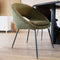 Liviza Stoel Mazo Olijfgroen - Polyester - Rond Groen - 81 cm , 62 cm , 58 cm