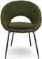 Liviza Stoel Mazo Olijfgroen - Polyester - Rond Groen - 81 cm , 62 cm , 58 cm