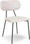 Liviza Stoel Vatir crème - Polyester - Rond Beige - 83 cm , 44.5 cm , 53 cm