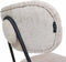 Liviza Stoel Vatir crème - Polyester - Rond Beige - 83 cm , 44.5 cm , 53 cm